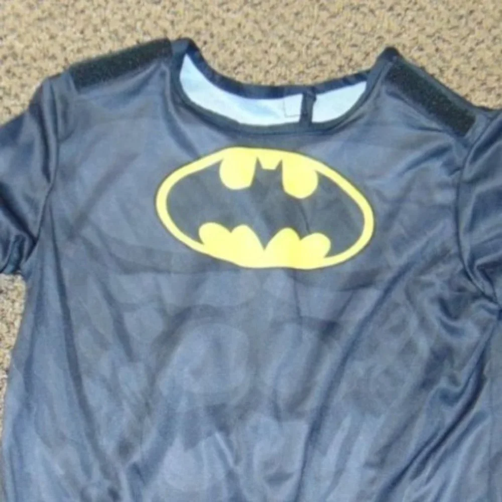 Batman Halloween Costume 12/14 Jumpsuit w/ Boot Tops, Mask, Cape Boys DC Comics
